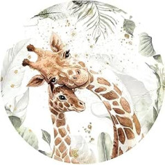 Little Deco DL638-10-XL Wall Sticker Children's Room Animals Giraffe Wall Sticker Baby Wall Decoration Playroom Wall Sticker Bedroom Wall Picture Self-Adhesive