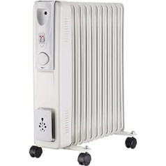 MaxxHome elektriskais eļļas radiators - termostats - elektriskais radiators - 4 siltuma iestatījumi - aizsardzība pret pārkaršanu - 7 līstes - 1500 W [enerģijas klase A+++]