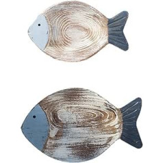 Gohhey Maritime Decorative Wooden Fish Communion Decoration Fish Maritime Wall Decoration Hanging Wall Art Decor Fish Decoration Table Decoration Decoration