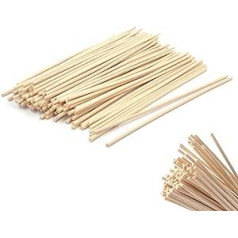 Wicker Cane, Wicker Stakes, Diameter Braided Material, Roll Approx. 500 g, Natural Wicker Tube (L-45 cm, Sticks)
