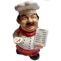 B2SEE LTD Large Ceramic – Chef Cookie Pub – Money Box – Piggy Bank – Safe – Gift Figure Original Eyecatcher Money Approx. 22 cm Diameter