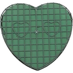 Healily Premium putupolistirola bloki, sirds forma, 21 x 20 x 3 cm, zaļa, plastmasa un polipropilēns, zaļa, 32 x 30 x 3 cm
