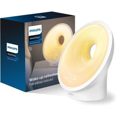 Philips Wake-up Light HF3650/01 LED — pamosties un aizmigt ar gaismu, balts