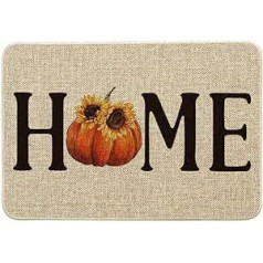 Artoid Mode Sunflowers Pumpkins Mājas rudens kāju paklājiņš, Sezonas mājas dekorēšana, Virtuves paklājs, Grīdas paklājiņš iekštelpu āra dekoriem, 40 x 60 cm