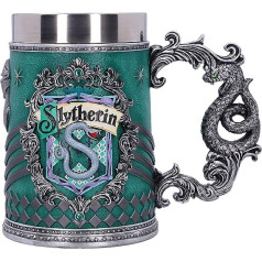 Nemesis Now House kolekcionējams Tankards Harijs Poters Slytherin Cūkkārpas māja Kolekcionējams Tankardsveķi zaļš sudrabs 1,25 pikometri