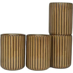 Saumo Set of 4 300 ml High Quality Handmade Ceramic Coffee Cups/Tea Cups without Handle - Ideal as Cappuccino, Latte Macchiato, Coffee, Tea, Mugs/Cups