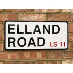 EpochSign Leeds United Elland Street Sign for the Leeds Fan 20 x 30 cm