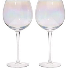 BarCraft Regenbogen Gin Gläser, 2er-Set Ballongläser, 500ml, Geschenkkarton