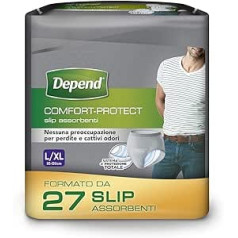 Depend Herren Comfort-Protect Unterwäsche,  – 27 Stück ,Large/X-Large