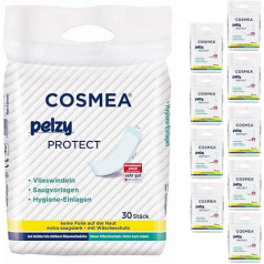 Cosmea Pelzy Protect vilnas autiņi/absorbējoši paliktņi grūtnieču ikdienas kopšanai Value Pack (10 x 30 gab.) pēcdzemdību spilventiņi
