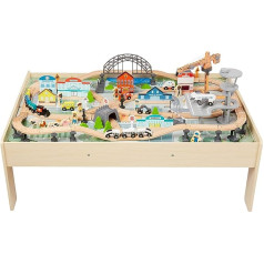 Amazon Basics 120 Piece Railway Set and Table 47