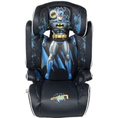 DC Comics Batman Car Seat for the Safety of Children 100 to 150 cm with Superhero Batman Graphics on Black and Blue Background