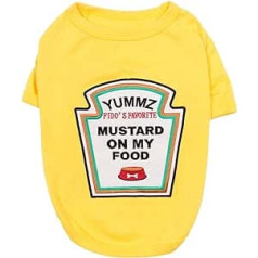 Parisian Pet - Mustard Licker - Funny Dog Costumes | Halloween Outfit for Pets | Size S