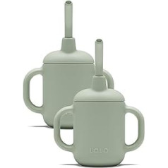 Lalo Little Cup 2 Pack - Sage