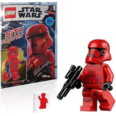 LEGO Star Wars 9. sērija Skywalker minifigūras uzplaukums — Red Sith Trooper (mit Blaster) un minifigūru zeme 75256