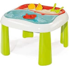 Smoby - Sand and water play table - with removable trays, including cover and lots of accessories, conversion to a play table possible, for children from 18 months
