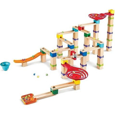 Hape Marble Run būvniecības rotaļlieta izgatavota no FSC koka, Marble Run no 3 gadiem, E1100