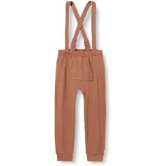 Musli by Green Cotton Baby Boys Waffle Rib Suspender Pants Bikses