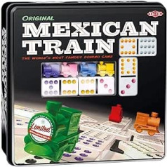 Taktika — 54005 — Meksikas vilciens — 91 domino kauliņš — 8 spīleri — Metallbox (sortiert)