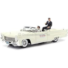 Sunstar DieCast Model 1958 Lincoln Continental Džons F. Kenedijs Oregonas štatā 1960 ar 2 sveķu figūrām 1/18 automašīnas oriģināls