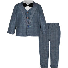 mintgreen Baby Boy Blazer 4 Piece Suits Formal Wedding Vest Outfit Tie Vest Bow Tie Set