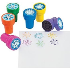 SNOWFLAKE Stampers - 24 gab - Ziemassvētku brīvdienu amatniecības scrapbooking