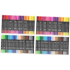 VILLCASE 96 Stk Aquarellstift Dual-art-markerstifte Zeichnungsmarker Ausmalen Aquarell Wasserpinsel Markierungsstifte Zum Ausmalen Markierstifte Zum Malen Kind Doppelkopf Malset Plastik