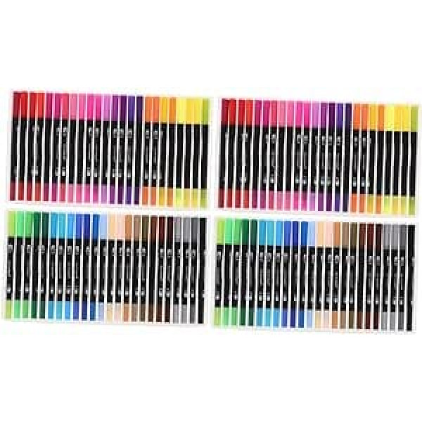 VILLCASE 96 Stk Aquarellstift Dual-art-markerstifte Zeichnungsmarker Ausmalen Aquarell Wasserpinsel Markierungsstifte Zum Ausmalen Markierstifte Zum Malen Kind Doppelkopf Malset Plastik