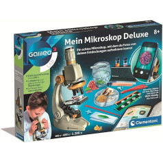 Clementoni Galileo Lab - My Microscope Deluxe, Experiment Box, Toy for Children from 8 Years by Clementoni 59349