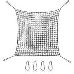 Climbing Net Playground, Double Layers Children's Safety Net Climbing Frame Net Children's Swing Garden, 1 x 3 m / 2 x 3 m / 3 x 3 m Fall Protection Net for Playground Net (3 x 3 m)