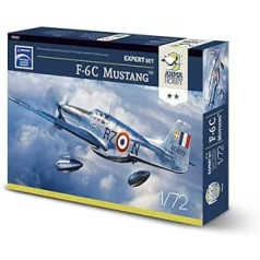 Arma Hobby Assembly modeļu komplekts izgatavots no plastmasas F-6C Mustang Expert Set (70040) mērogā 1/72