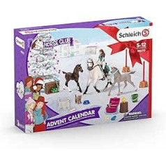 schleich 98270 Horse Club Adventes kalendārs 2021, bērniem no 5 gadiem, zirgu kluba rotaļu komplekts