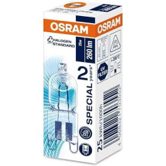 Osram Halopin cepeškrāsns lampa (230 V, 25 W, G9 halogēna, pildspalvas forma, Bosch, Neff, Siemens, Delonghi, Ocean, Fagor, krāsnīm un mikroviļņu krāsnīm, piemērota augstām temperatūrām)