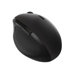 Bezvadu optiskā pele 2.4ghz 1600dpi, melna, ergonomiska