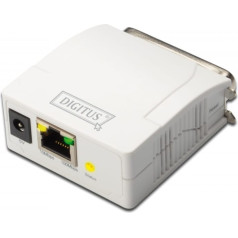 Ātrs Ethernet drukas serveris, 1 ports 1xlpt, 1xrj-45