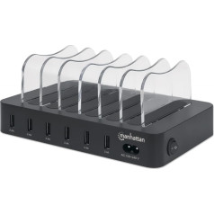 Manhetenas 6 portu spēkstacija 6x USB-A 5v