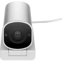 HP 960 4k Streaming USB Webcam Silver 695J6aa