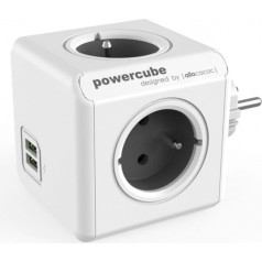 Powercube oriģinālais usb 2202gy/froupc pelēkais sadalītājs