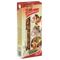 Vitapol mix flasks (walnut-forest fruits-popcorn) for rodents, 3 pcs. 135g