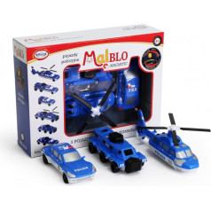 Malblo magnetic police vehicles