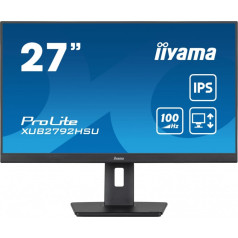 Monitors prolite xub2792hsu-b6 27 collu ips, hdmi, dp, 100 Hz, plāns, 4xusb3.2, šarnīrsavienojums, ir (150 mm), 2x2 w