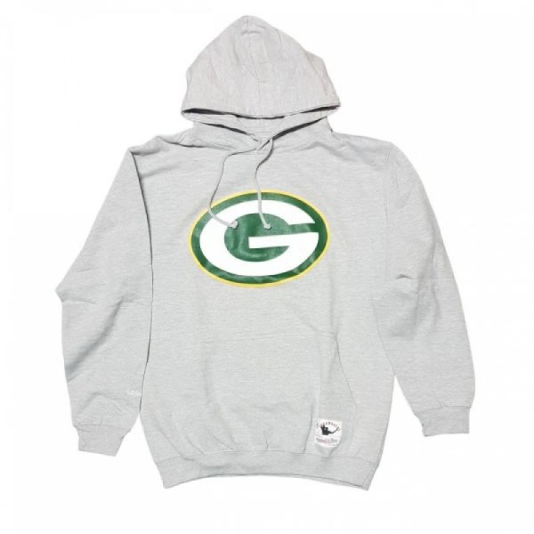 Mitchell & Ness komandas logotips Hoody Green Bay Pacers M HDSSINTL1052-GBPGREY / L