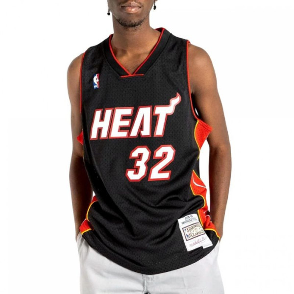 Mitchell & Ness Mitchell &Ness NBA Swingman Miami Heat Shaquille O`Neal T-krekls M SMJYAC18017-MHEBLCK05SON / XL