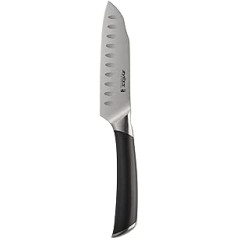 Zyliss E920272 Comfort Pro Mini Santoku nazis, vācu nerūsējošais tērauds, melns rokturis, virtuves nazis, drošs trauku mazgājamajā mašīnā, 25 gadu garantija