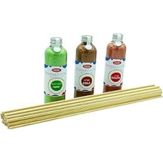 Sugar for Cotton Candy 3 x 230 g for Cotton Candy Machine Includes 50 Cotton Candy Sticks (Set of 2 Apple, Cola, Cherry + 50 Sticks)