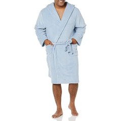 Amazon Essentials Men's medium length plush bathrobe