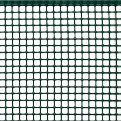 TENAX Schutznetz aus Kunststoff Quadra 10 Grün 1,00x50 m, Vielzwecknetz mit quadratischen Maschen um Balkone, Umzäunungen und Geländer zu schützen