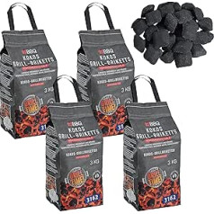 ESTEXO BBQ kokosriekstu ogļu briketes briketes grila ogles kokosa briketes 12 kg