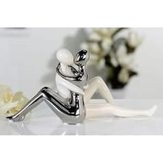 Kasablanka - Skulptur, Figur - Liebesgeschichte - Krāsa: Weiß/Silber - Augstums: 16,5 cm