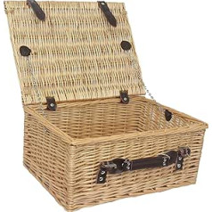 Red Hamper Willow Direkt 16" Buff Picknickkorb Korb, Braun, Medium, Größen: (G x B x A) 19 x 45 x 35 cm